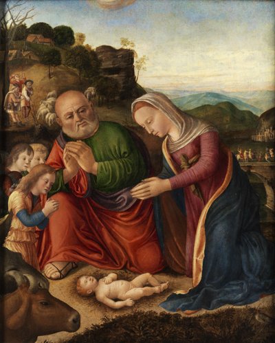 Anbetung des Kindes von Giovanni Bellini